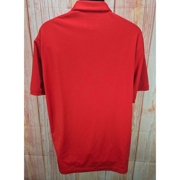 Tiger Woods Collection Nike Red Polo Shirt Large Dri-Fit - Picture 2 of 8